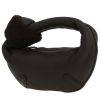 Sac à main Bottega Veneta  Jodie mini  en mouton retourné marron - 00pp thumbnail