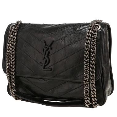 Borsa a tracolla Saint Laurent  Niki modello medio  in pelle nera