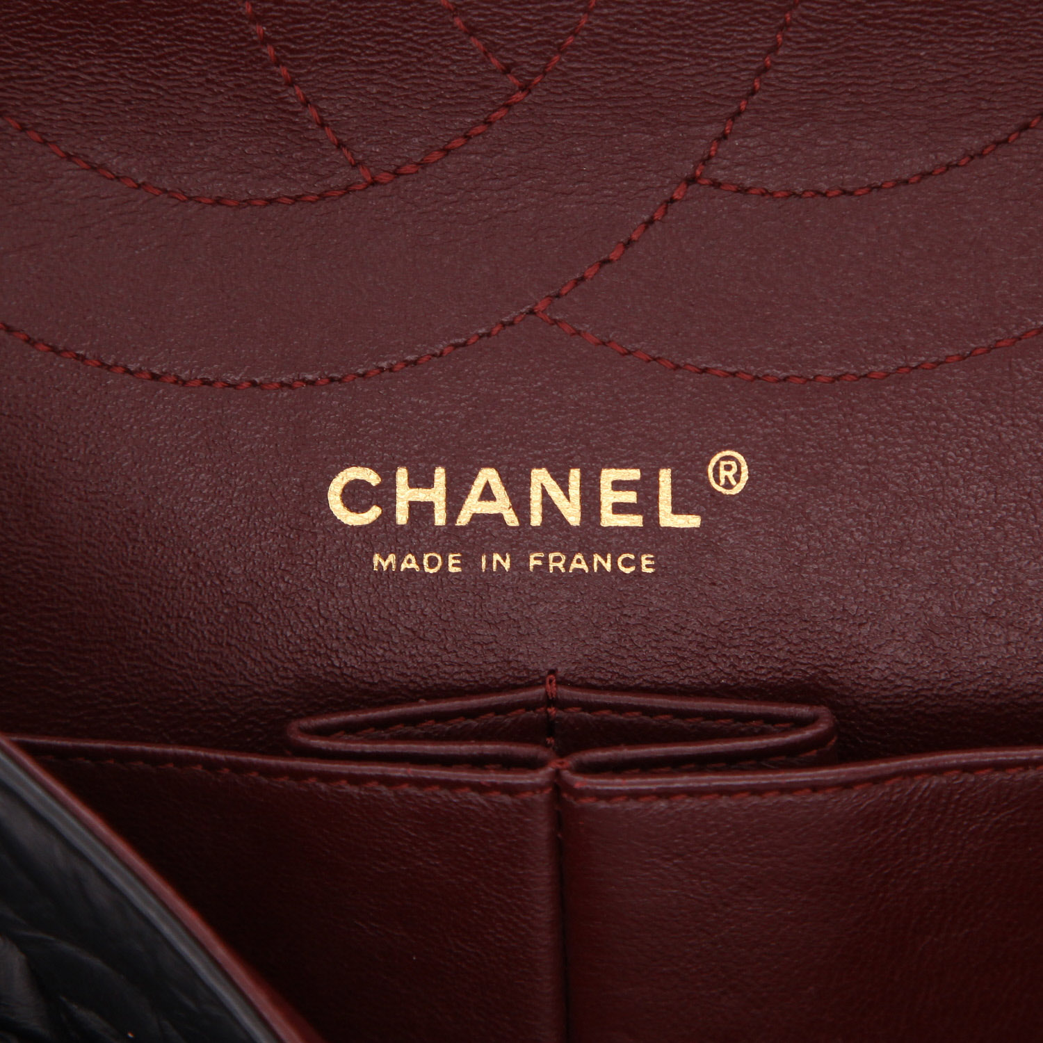 Borsa a tracolla Chanel  2.55 in pelle trapuntata nera - Detail D2