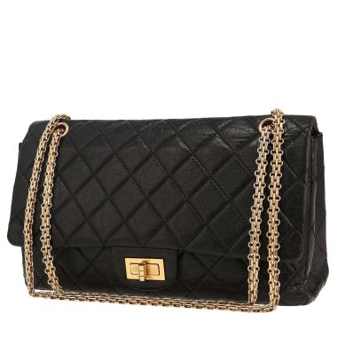 Borsa a tracolla Chanel  2.55 in pelle trapuntata nera