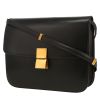 Celine  Classic Box large model  shoulder bag  in black box leather - 00pp thumbnail