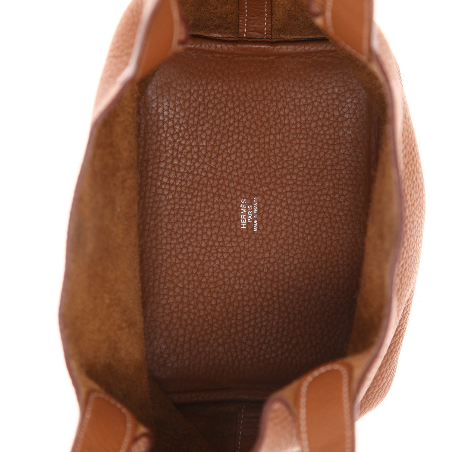 Hermès  Picotin 18 cm handbag  in gold togo leather - Detail D3