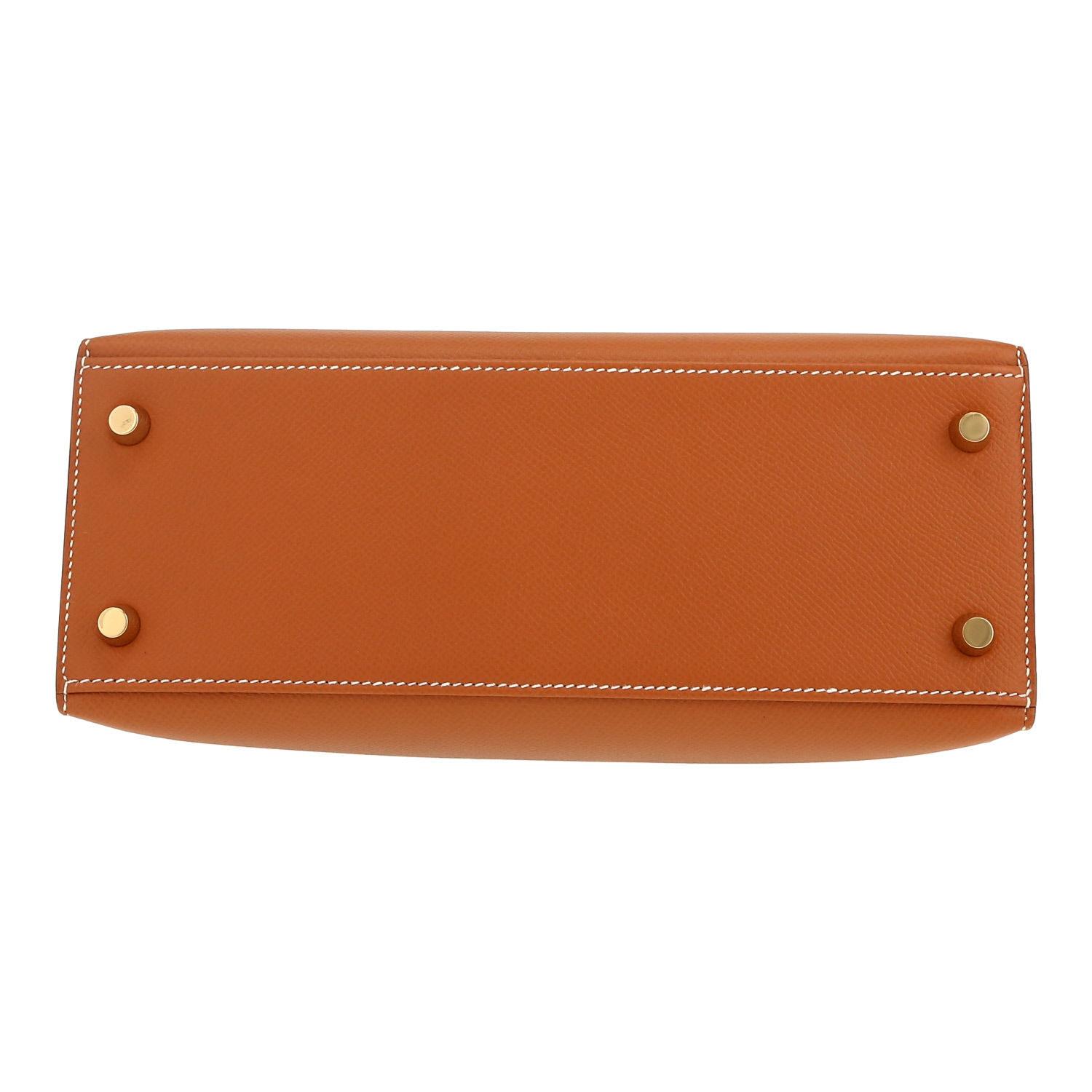 Borsa Hermès  Kelly 25 cm in pelle Epsom gold - Detail D1
