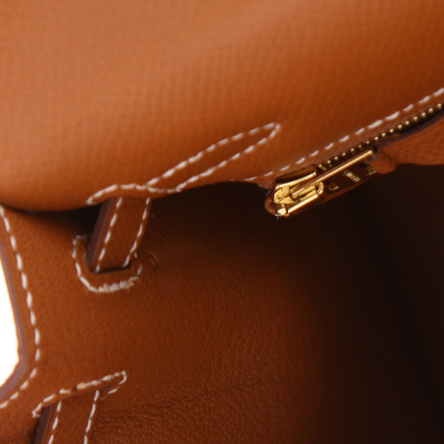 Sac à main Hermès  Kelly 25 cm en cuir epsom gold - Detail D4