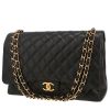 Sac bandoulière Chanel  Timeless Maxi Jumbo en cuir grainé matelassé noir - 00pp thumbnail