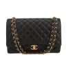 Sac bandoulière Chanel  Timeless Maxi Jumbo en cuir grainé matelassé noir - 360 thumbnail