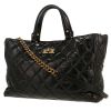 Sac cabas Chanel   en cuir matelassé noir - 00pp thumbnail