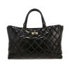 Sac cabas Chanel   en cuir matelassé noir - 360 thumbnail