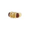 Bague Vintage  en or jaune, grenats et citrine - 00pp thumbnail