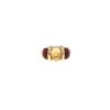 Bague Vintage  en or jaune, grenats et citrine - 360 thumbnail