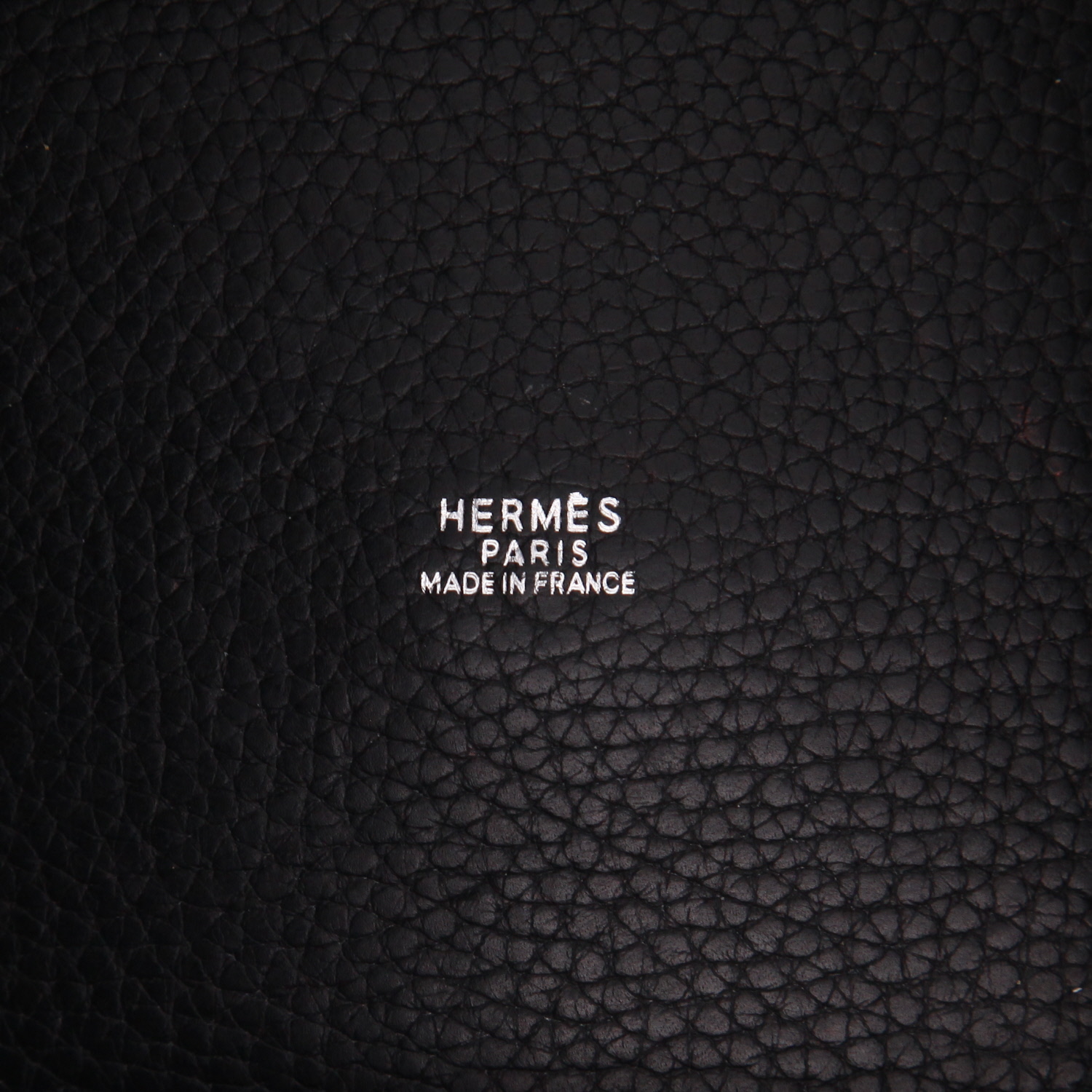 Hermès  Picotin 32 cm handbag  in black togo leather - Detail D2