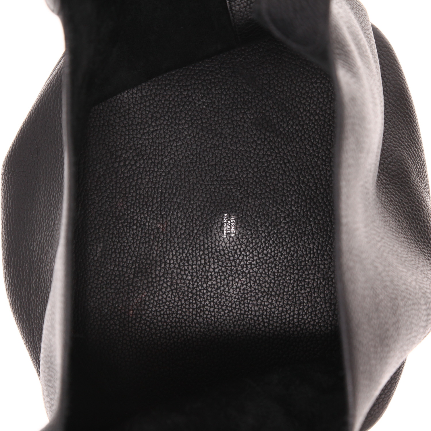 Bolso de mano Hermès  Picotin 32 cm en cuero togo negro - Detail D3