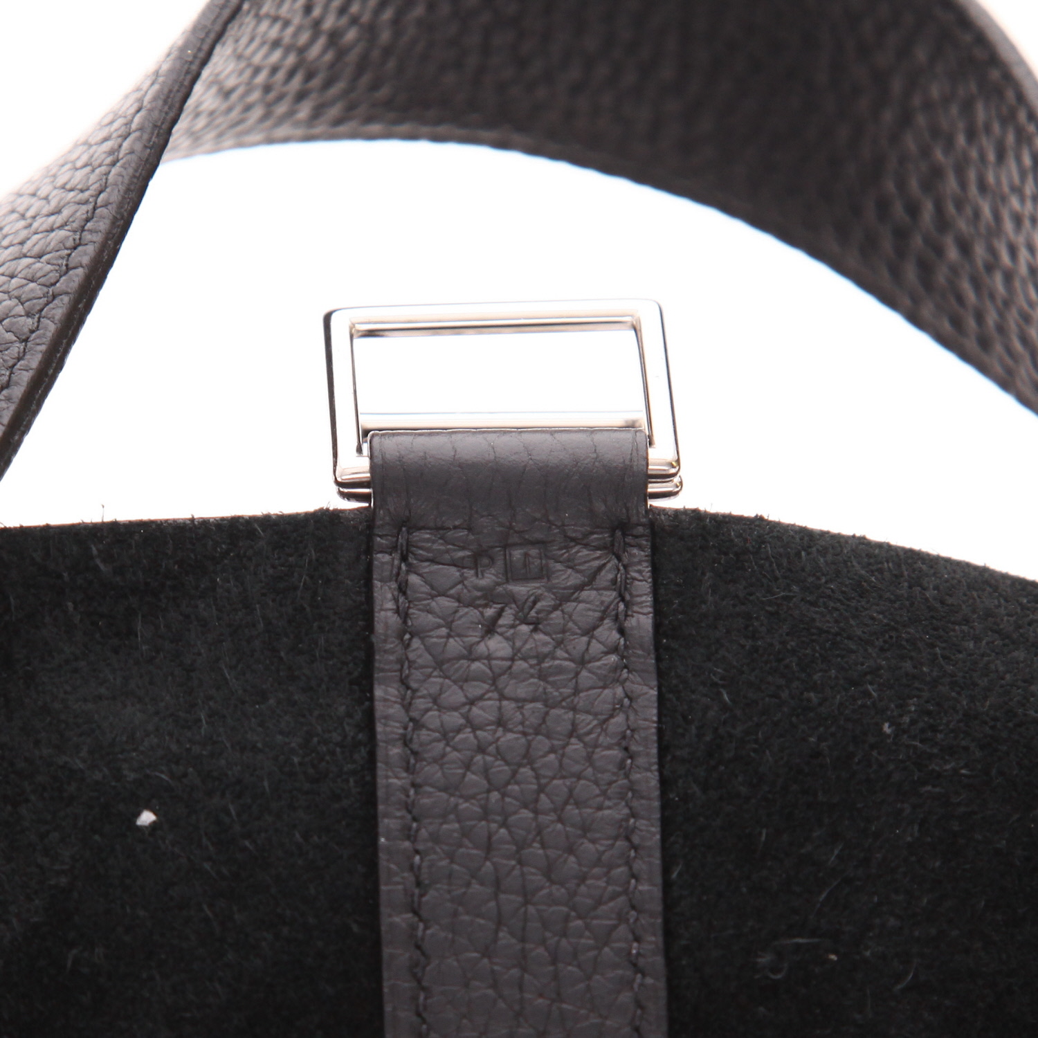 Hermès  Picotin 32 cm handbag  in black togo leather - Detail D4
