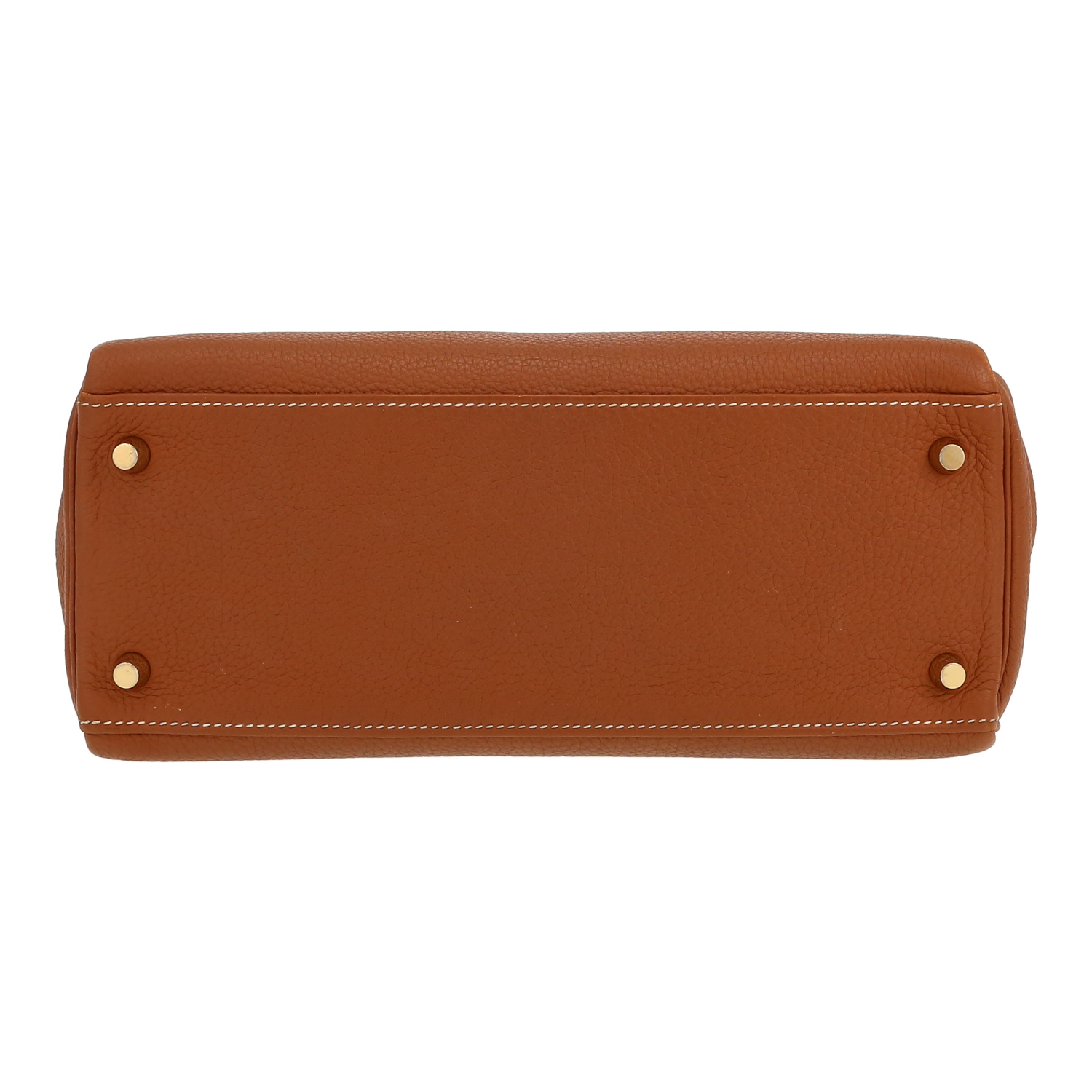 Borsa Hermès  Kelly 28 cm in pelle togo gold - Detail D1