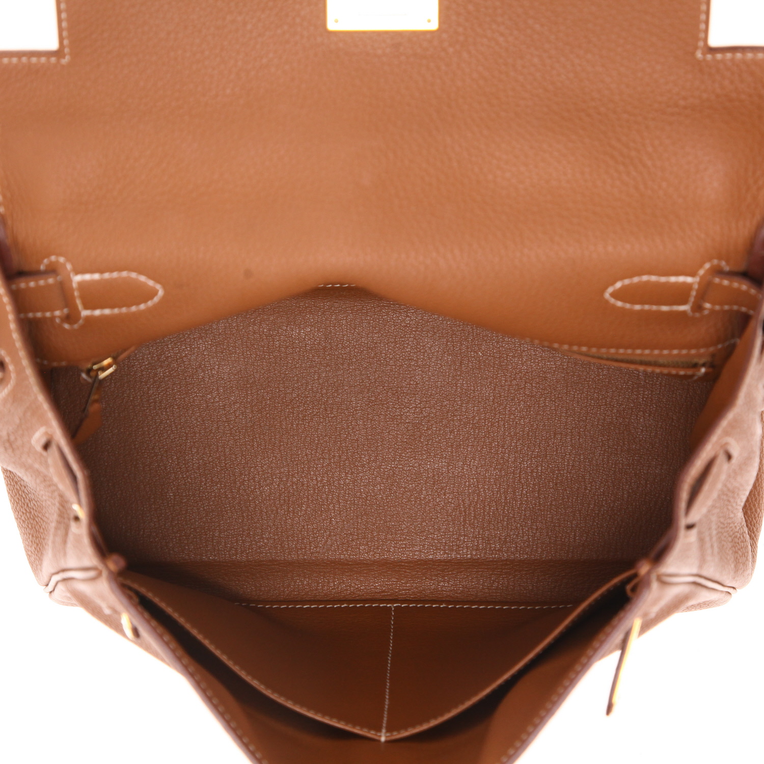 Borsa Hermès  Kelly 28 cm in pelle togo gold - Detail D3