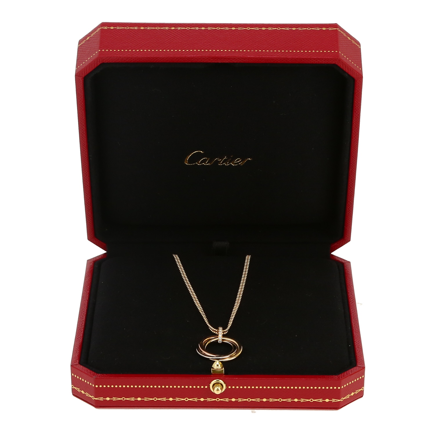 Ciondolo Cartier Trinity in 3 ori e diamanti - Detail D2