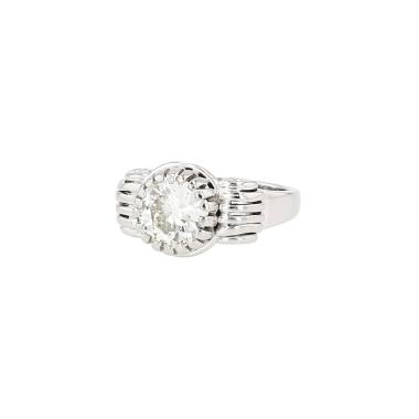 Vintage  ring in platinium and diamond about 1.71 ct.
