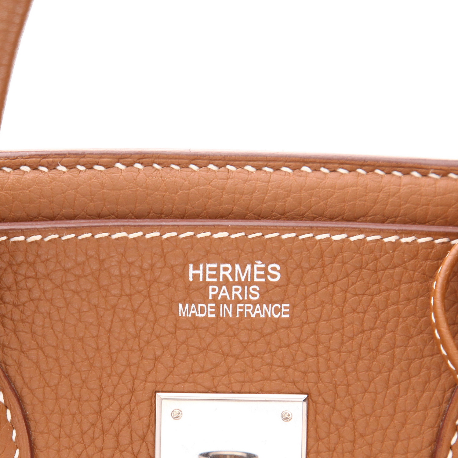 Sac à main Hermès  Birkin 35 cm en cuir togo gold - Detail D2