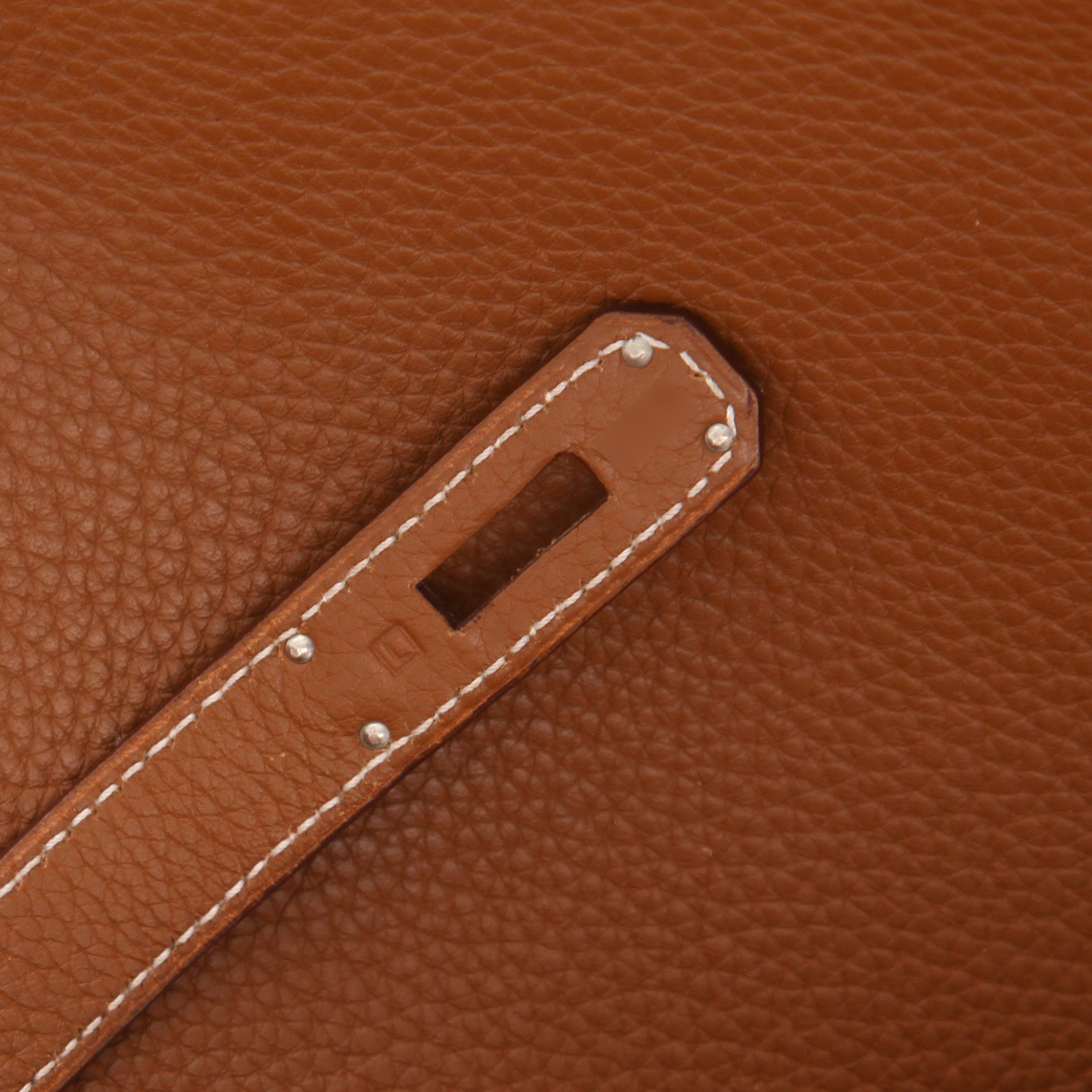 Sac à main Hermès  Birkin 35 cm en cuir togo gold - Detail D4