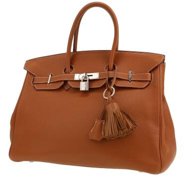 Sac à main Hermès  Birkin 35 cm en cuir togo gold