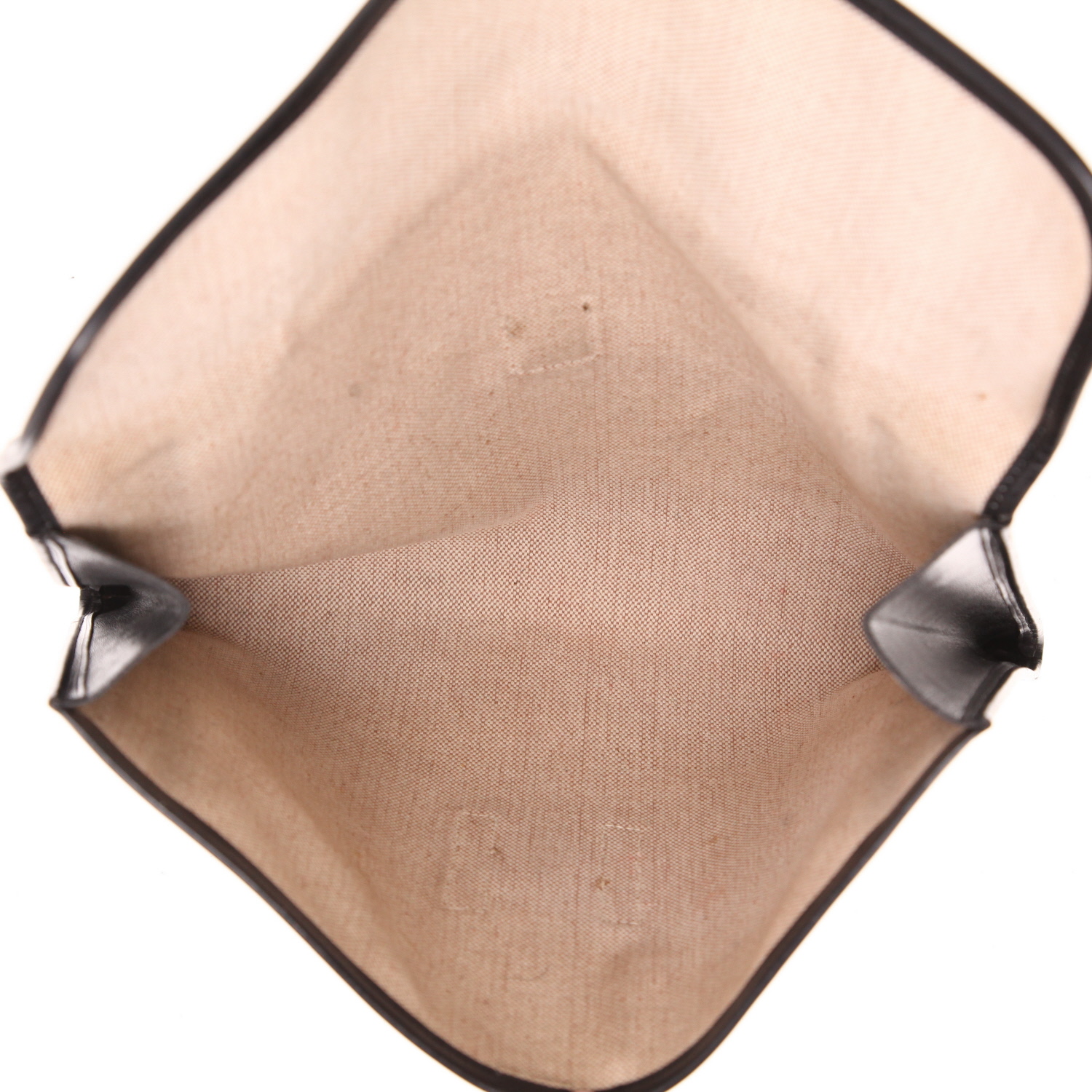 Bolsito de mano Hermès  Jige en cuero box negro - Detail D3