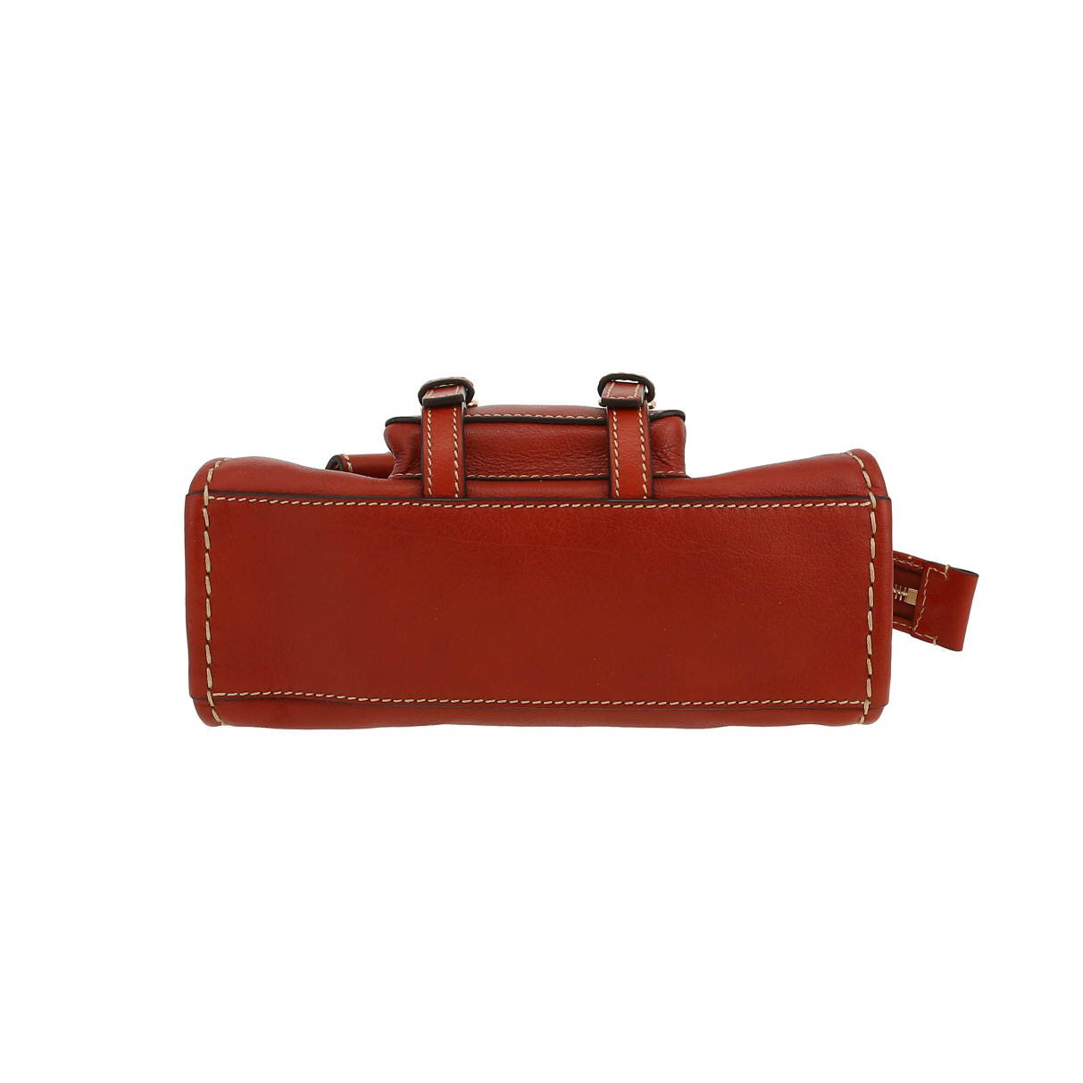 Sac bandoulière Chloé  Edith en cuir marron - Detail D1