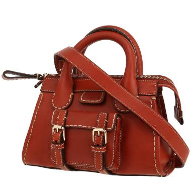 Bolso bandolera Chloé  Edith en cuero marrón