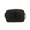 Saint Laurent  Lou Sac Caméra shoulder bag  in black chevron quilted leather - 360 thumbnail