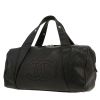 Sac à main Chanel  Bowling en cuir matelassé et cuir lisse noir - 00pp thumbnail