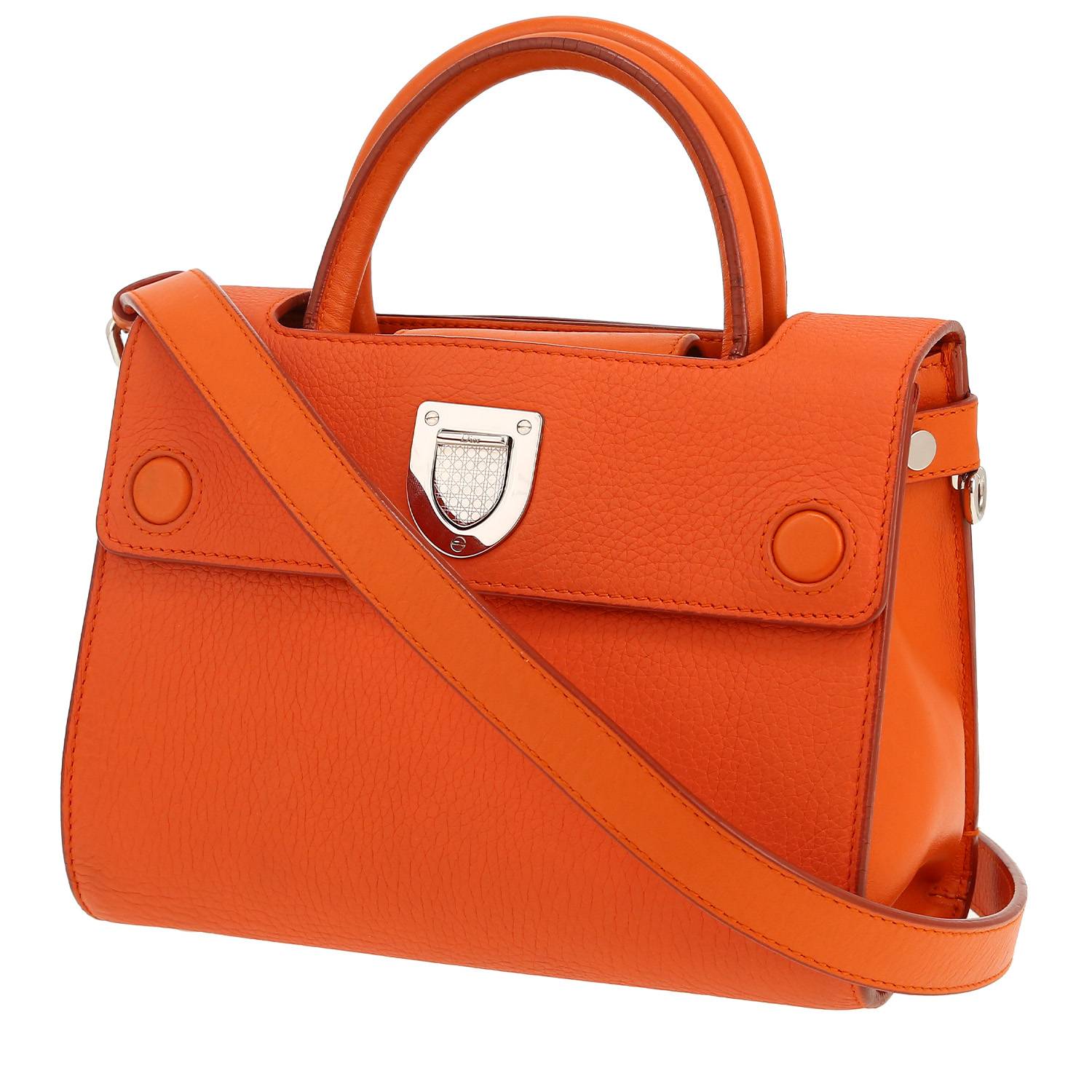 Dior Diorever shoulder bag in orange leather