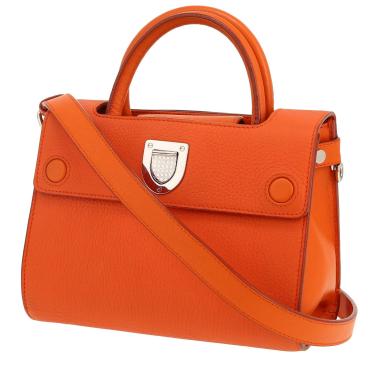 Borsa a tracolla Dior  Diorever in pelle arancione