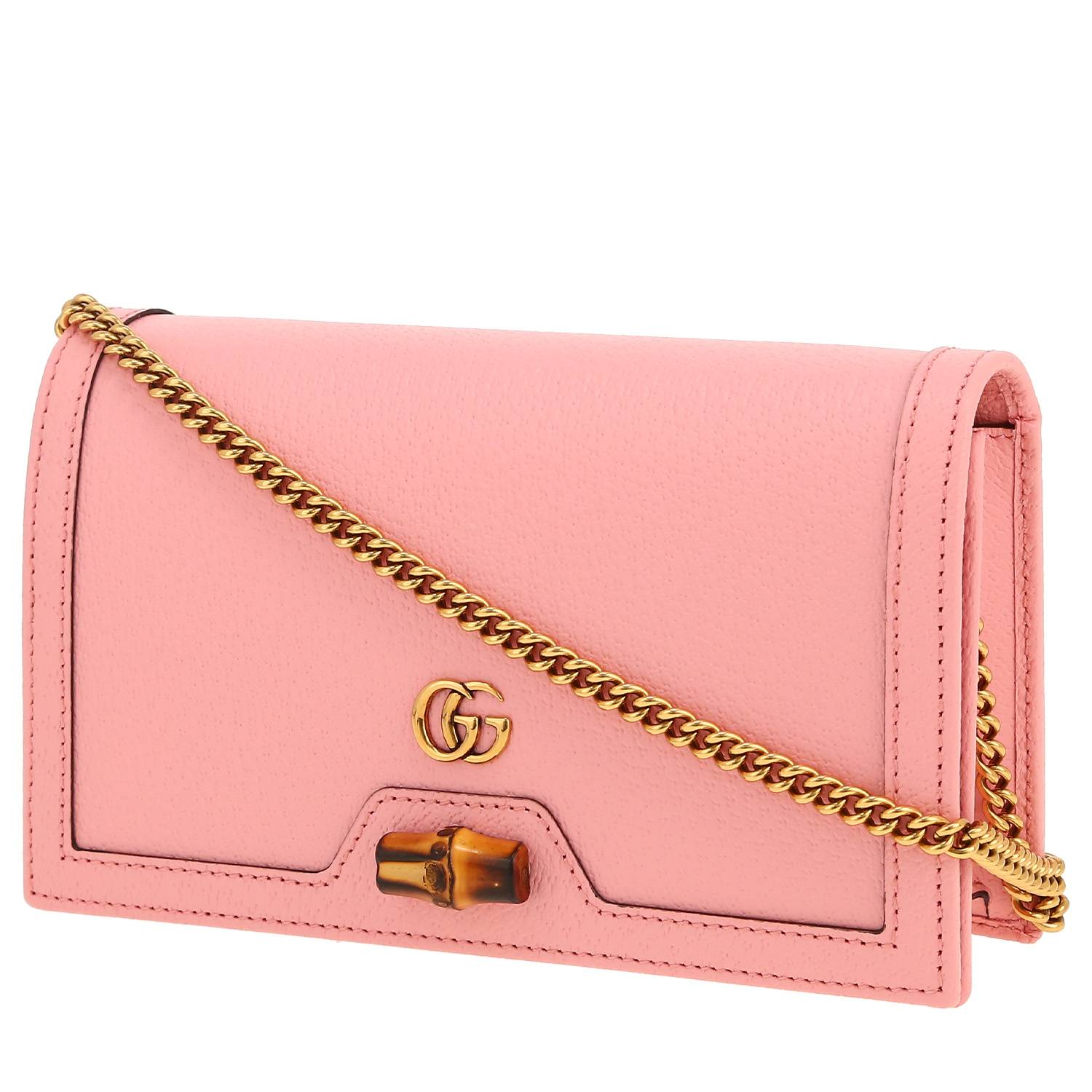 Sac bandoulière Gucci  Diana en cuir rose