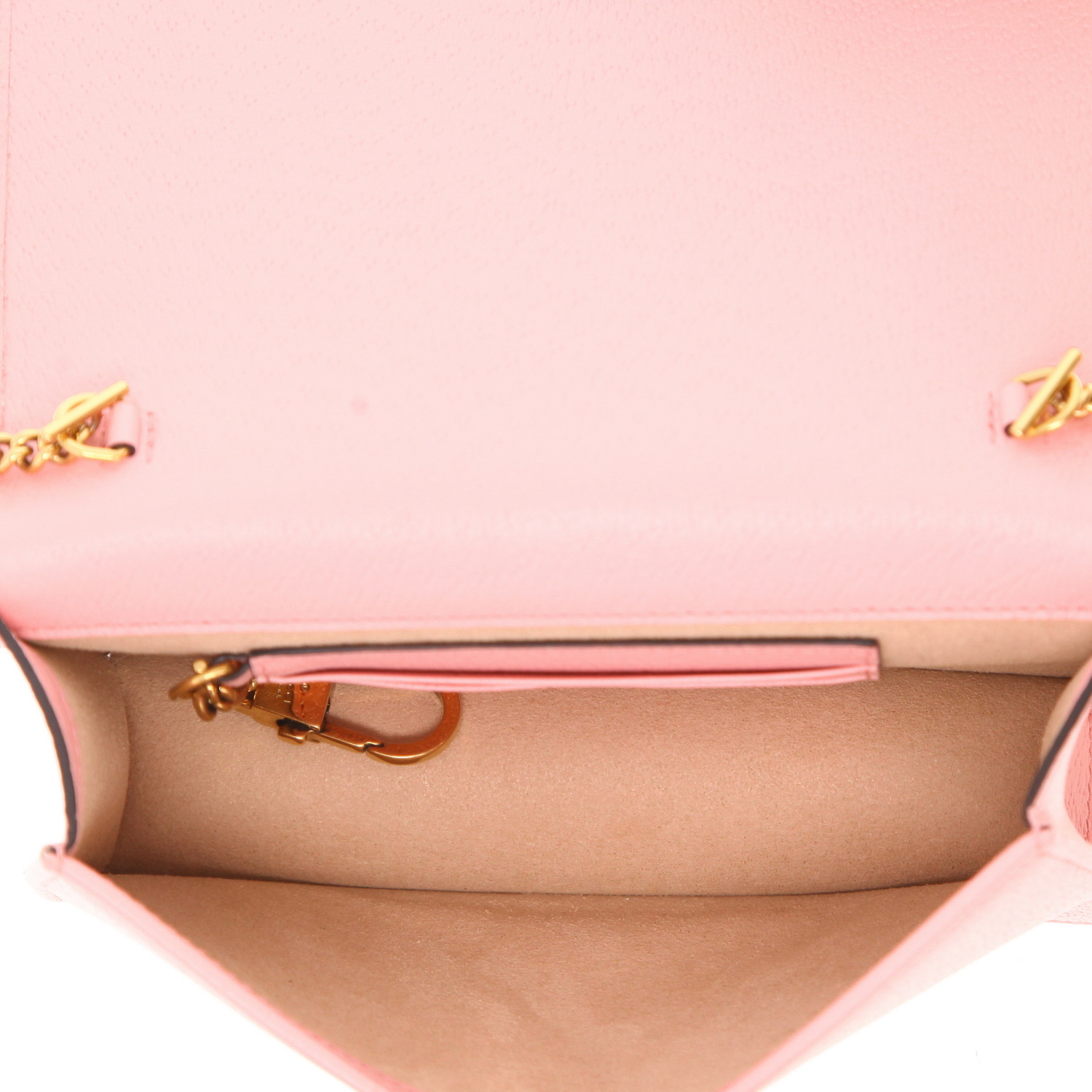 Borsa a tracolla Gucci  Diana in pelle rosa - Detail D3