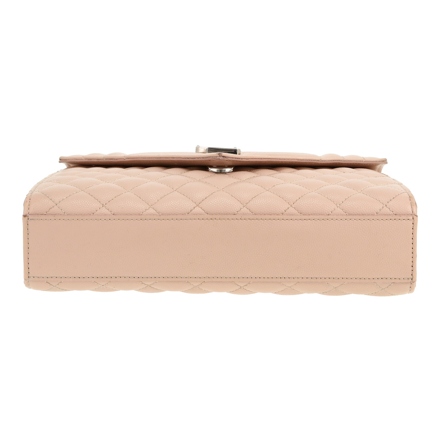 Bolso bandolera Saint Laurent  Envelope modelo mediano  en cuero granulado beige - Detail D1