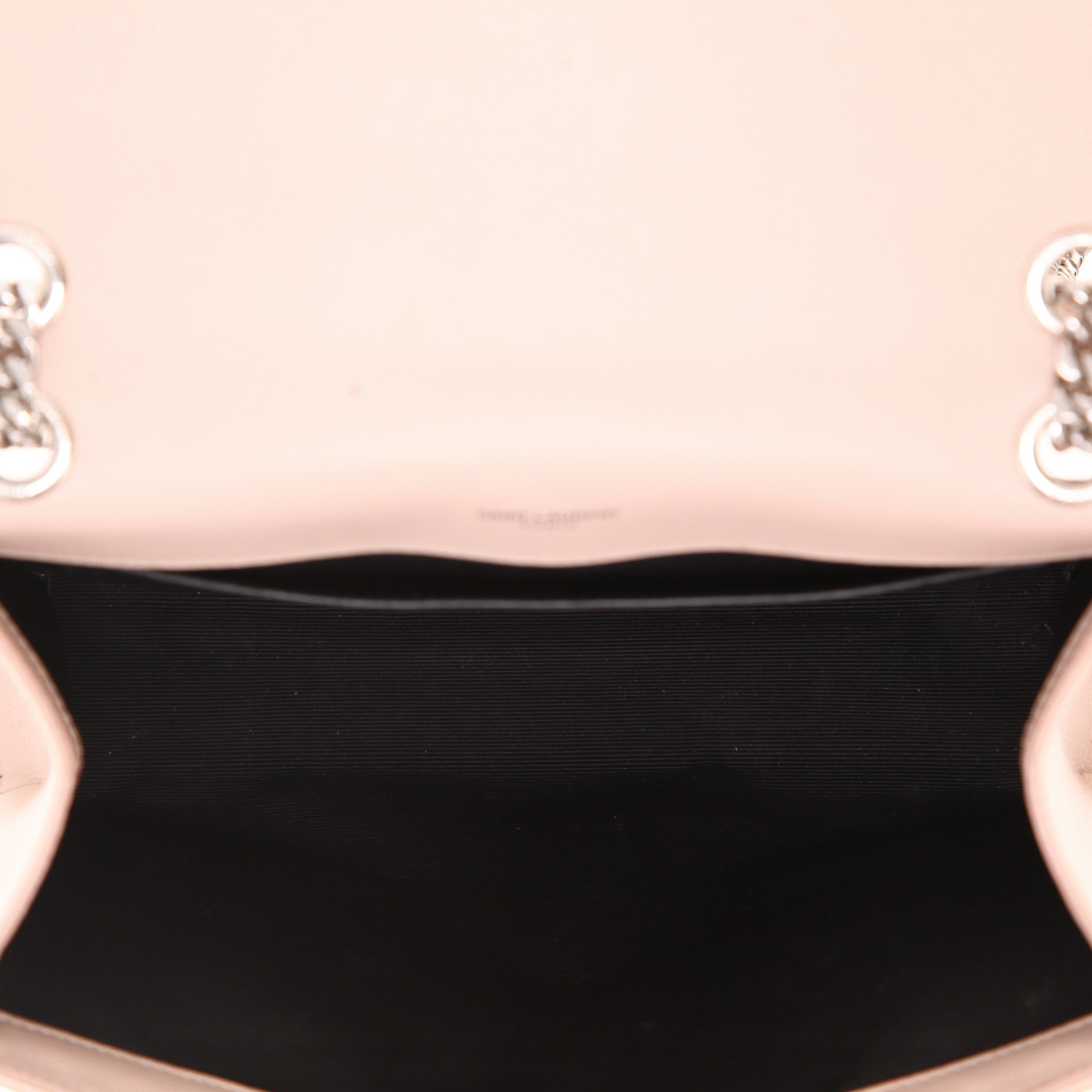 Saint Laurent  Envelope medium model  shoulder bag  in beige grained leather - Detail D3