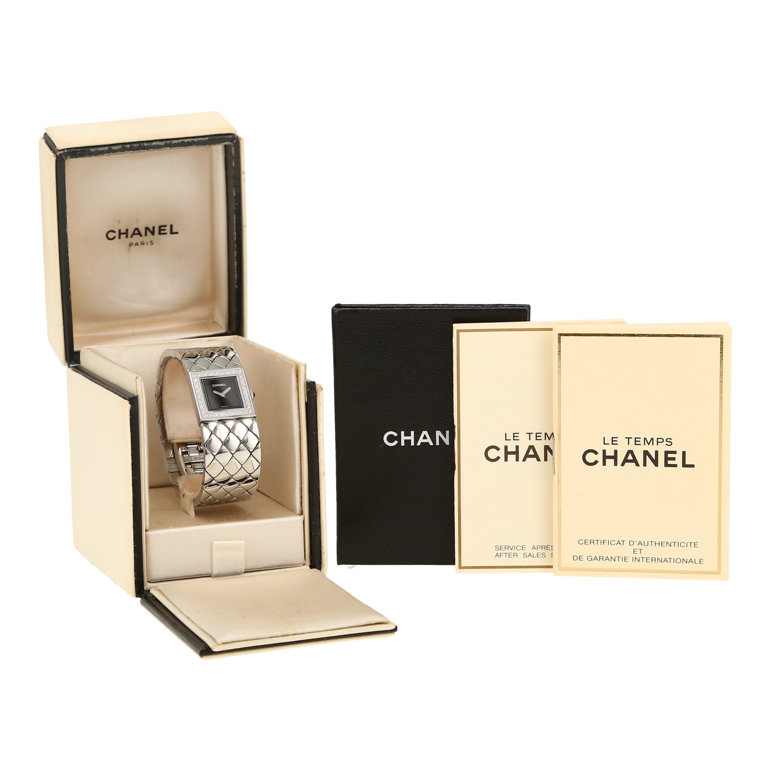 Chanel Matelassé  in stainless steel Ref: Chanel - HD489  Circa 1999 - Detail D2