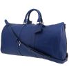Bolsa de viaje Louis Vuitton  Keepall 50 en cuero taiga azul - 00pp thumbnail