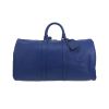 Bolsa de viaje Louis Vuitton  Keepall 50 en cuero taiga azul - 360 thumbnail
