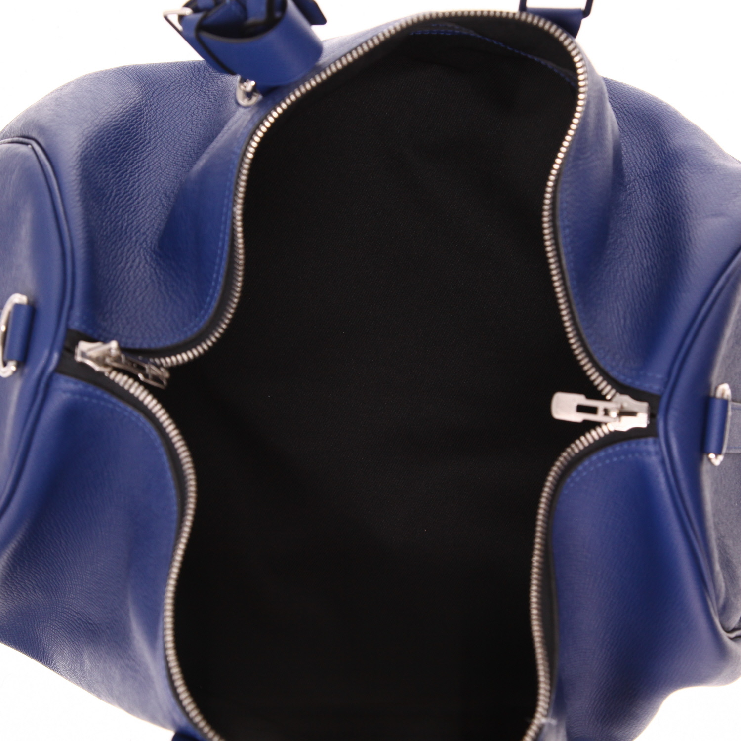 Bolsa de viaje Louis Vuitton  Keepall 50 en cuero taiga azul - Detail D3