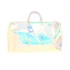 Sac de voyage Louis Vuitton  Keepall 50 en vinyle dégradé transparent et cuir naturel - 360 thumbnail