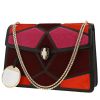 Borsa Bulgari  Serpenti in puledro bordeaux rosa e rosso e pelle nera - 00pp thumbnail