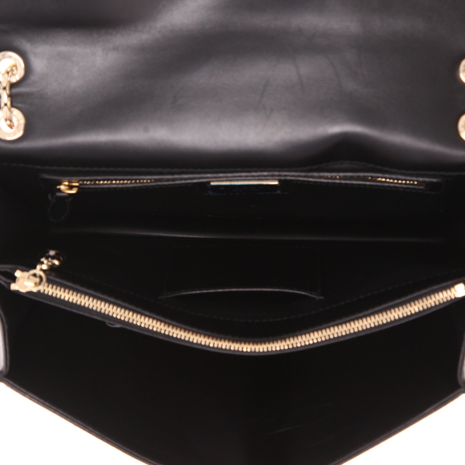 Borsa Bulgari  Serpenti in puledro bordeaux rosa e rosso e pelle nera - Detail D3