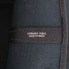 Sac cabas Hermès  Garden Party en toile bleue et cuir noir - Detail D2 thumbnail