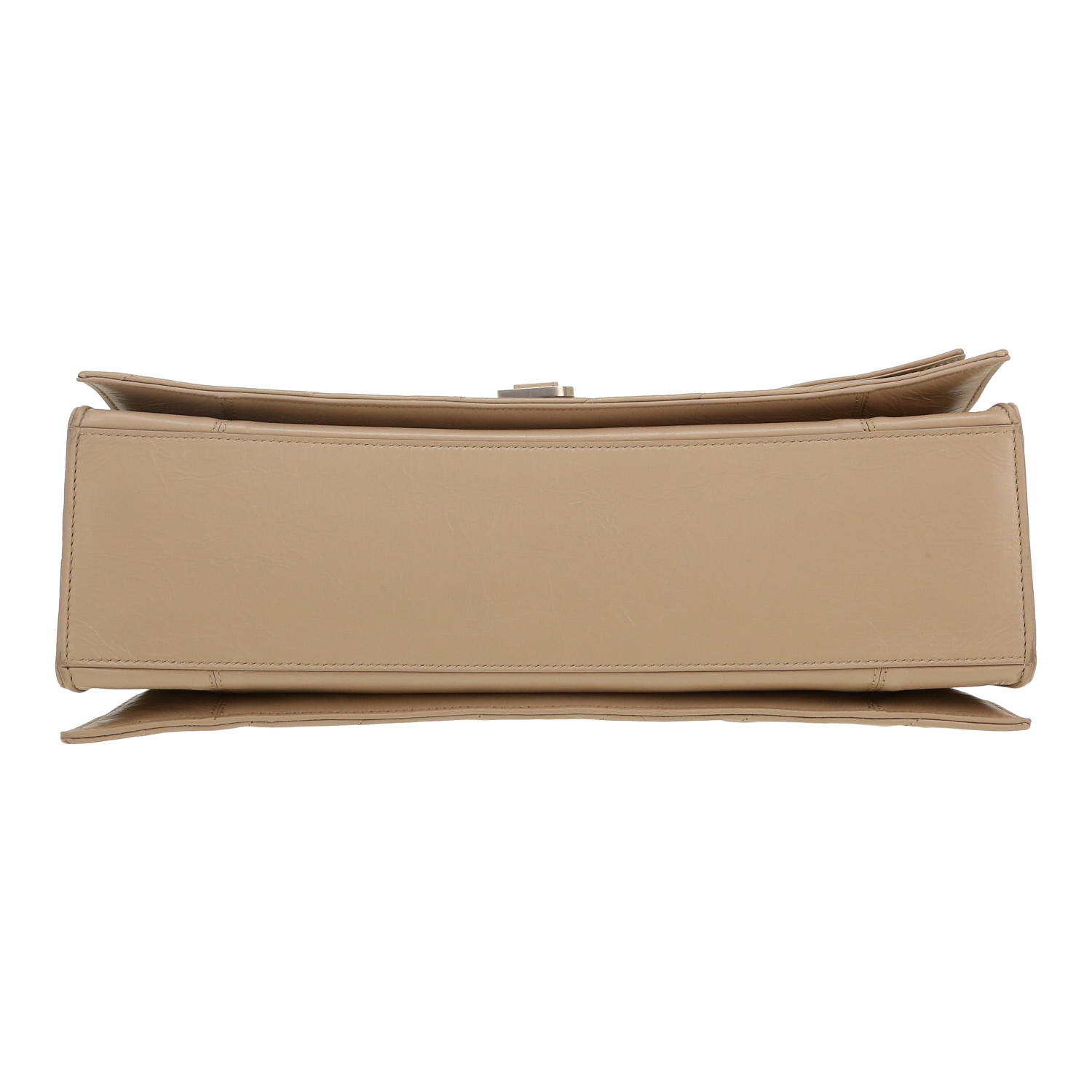 Balenciaga  Crush handbag  in beige quilted leather - Detail D1