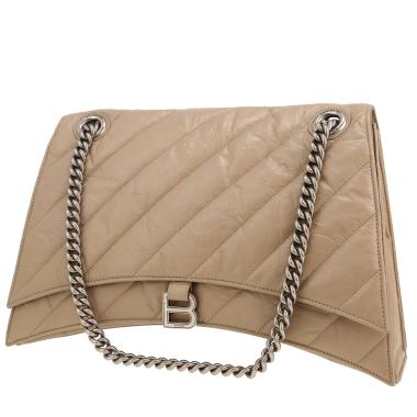 Bolso de mano Balenciaga  Crush en cuero acolchado beige