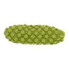 Fendi  Baguette shoulder bag  in green woollen fabric  and brown leather - Detail D1 thumbnail