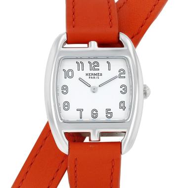 Montre Hermès Cape Cod Tonneau en acier Ref: Hermès - CT1.210  Vers 2000