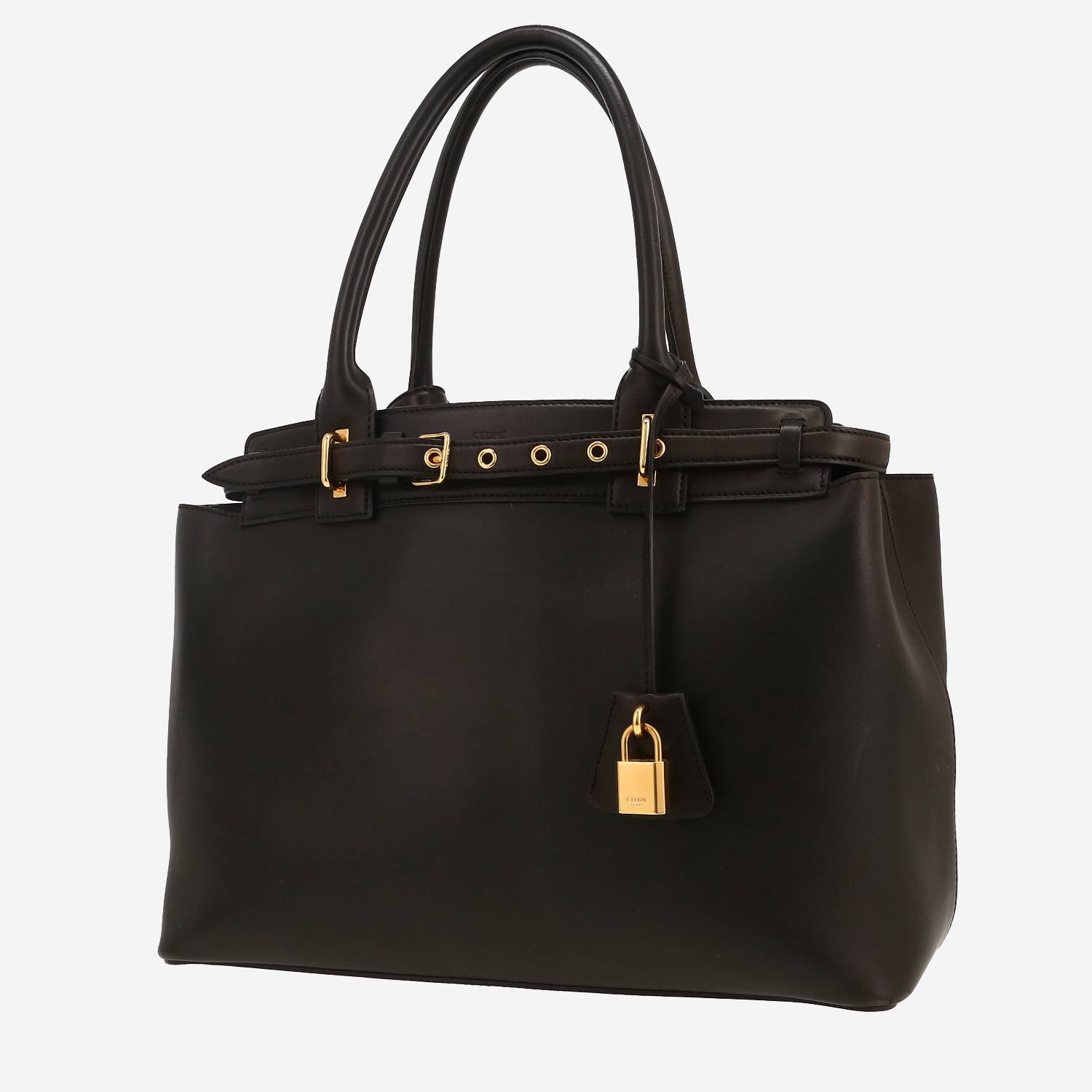 Celine  Conti shopping bag  in black leather