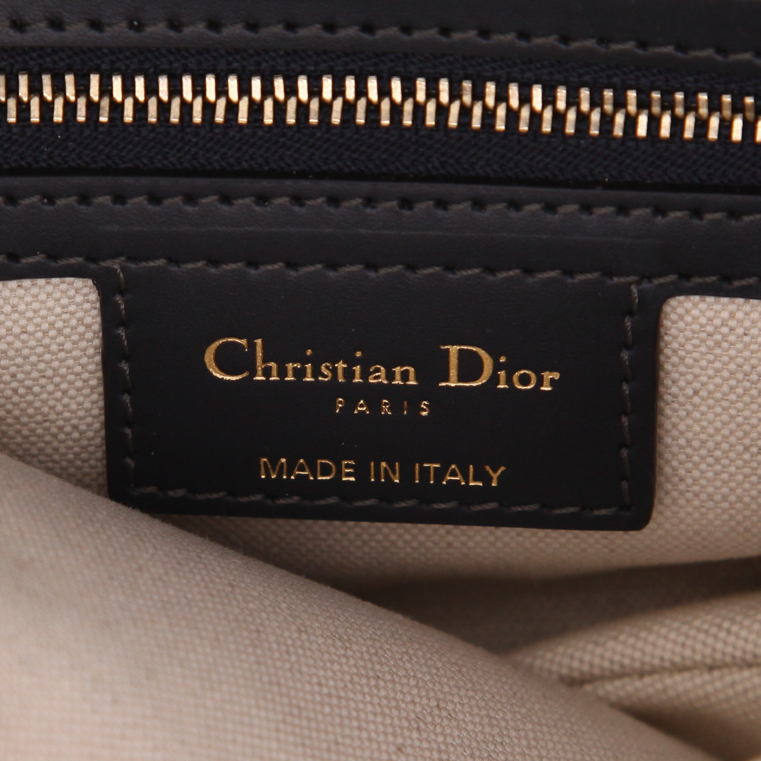 Bolso de mano Dior  Saddle en lona Monogram Oblique azul y cuero azul marino - Detail D2