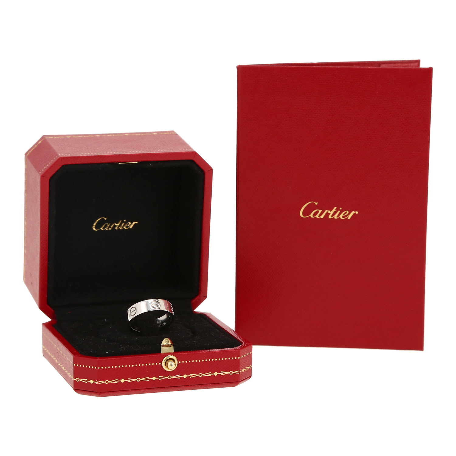 Sortija Cartier Love de oro blanco - Detail D2